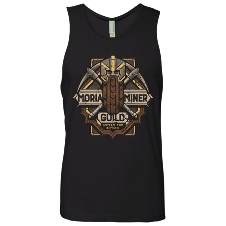 T-Shirts Black / S Moria Miner Guild Men's Premium Tank Top