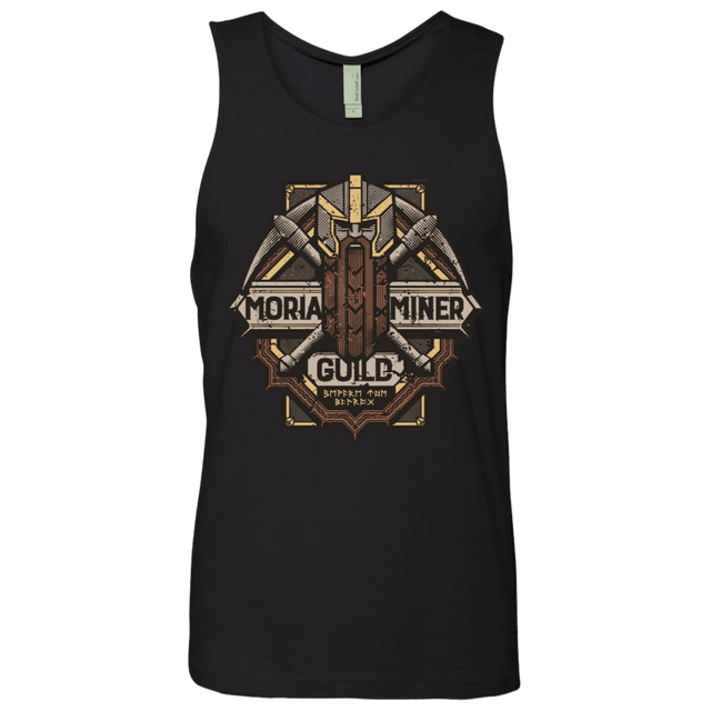 T-Shirts Black / S Moria Miner Guild Men's Premium Tank Top