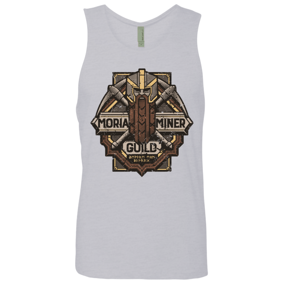 T-Shirts Heather Grey / S Moria Miner Guild Men's Premium Tank Top