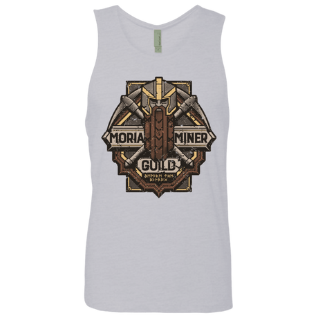 T-Shirts Heather Grey / S Moria Miner Guild Men's Premium Tank Top