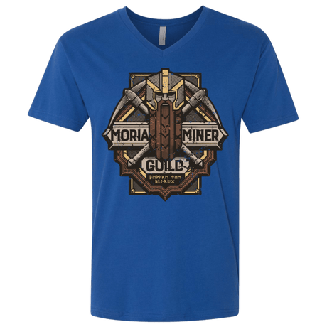 T-Shirts Royal / X-Small Moria Miner Guild Men's Premium V-Neck