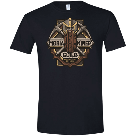 T-Shirts Black / X-Small Moria Miner Guild Men's Semi-Fitted Softstyle