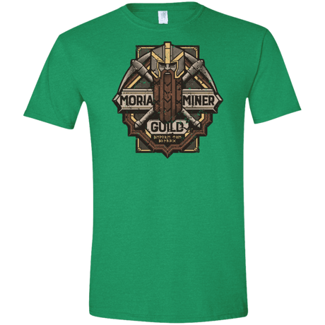 T-Shirts Heather Irish Green / M Moria Miner Guild Men's Semi-Fitted Softstyle