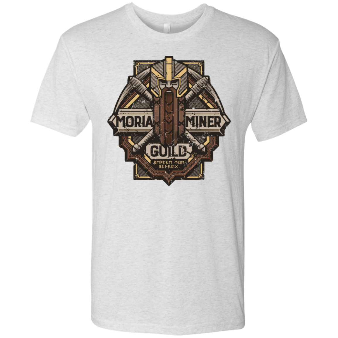 T-Shirts Heather White / S Moria Miner Guild Men's Triblend T-Shirt