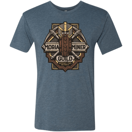 T-Shirts Indigo / S Moria Miner Guild Men's Triblend T-Shirt