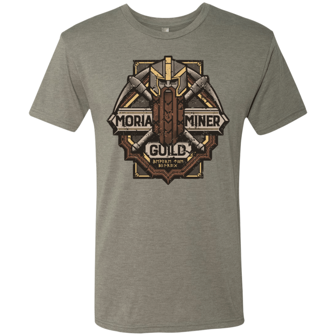 T-Shirts Venetian Grey / S Moria Miner Guild Men's Triblend T-Shirt