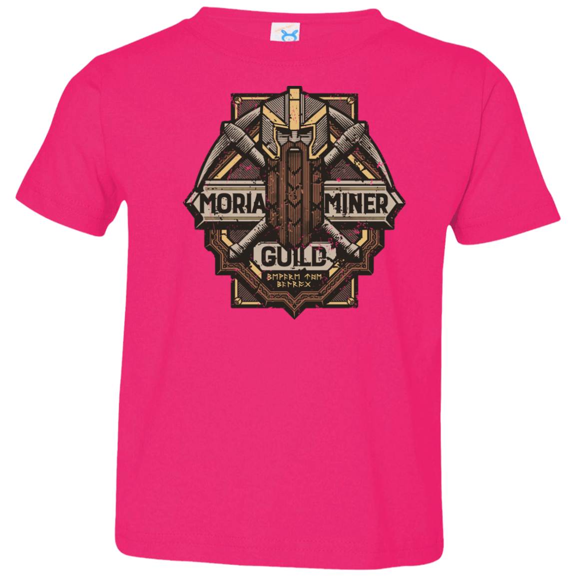 T-Shirts Hot Pink / 2T Moria Miner Guild Toddler Premium T-Shirt