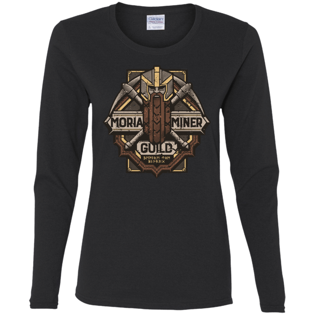 T-Shirts Black / S Moria Miner Guild Women's Long Sleeve T-Shirt