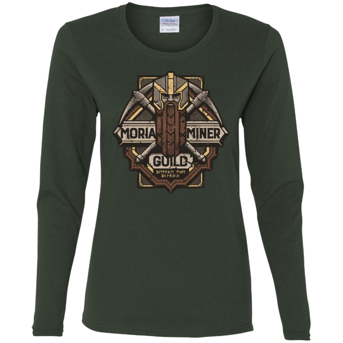 T-Shirts Forest / S Moria Miner Guild Women's Long Sleeve T-Shirt