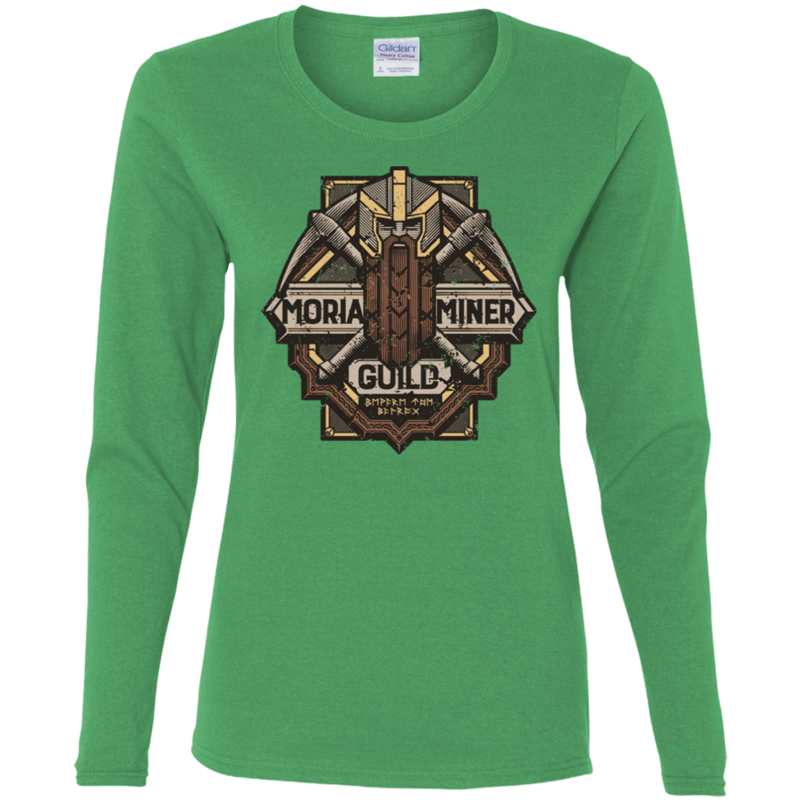 T-Shirts Irish Green / S Moria Miner Guild Women's Long Sleeve T-Shirt