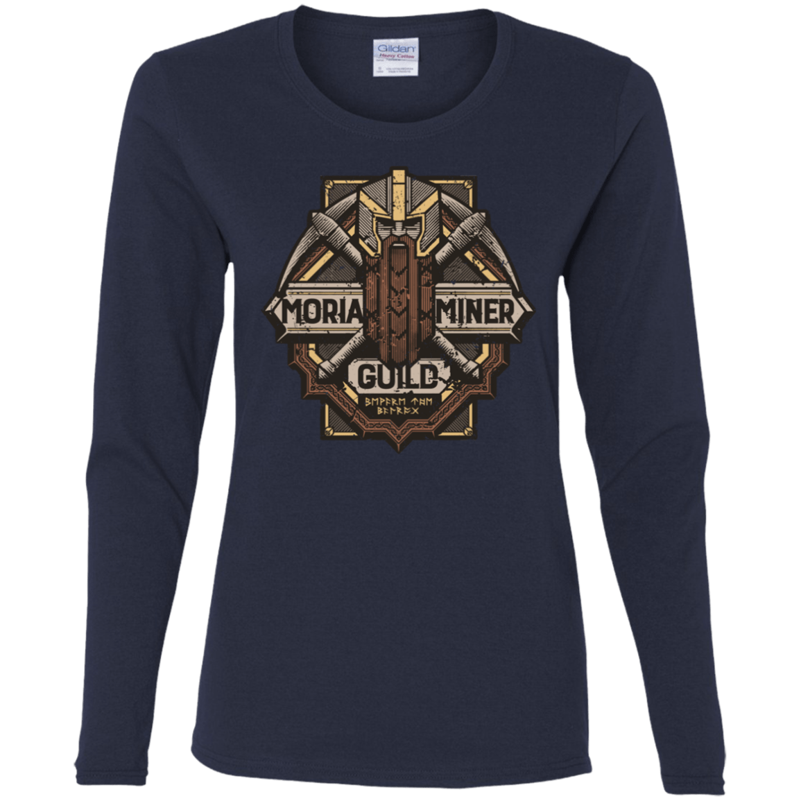 T-Shirts Navy / S Moria Miner Guild Women's Long Sleeve T-Shirt