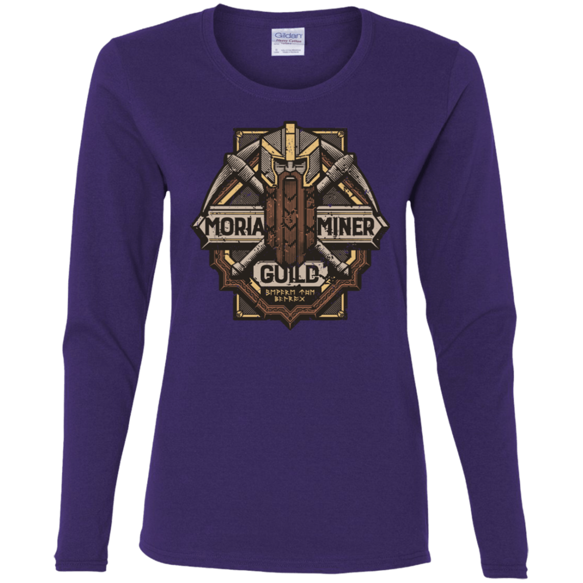 T-Shirts Purple / S Moria Miner Guild Women's Long Sleeve T-Shirt