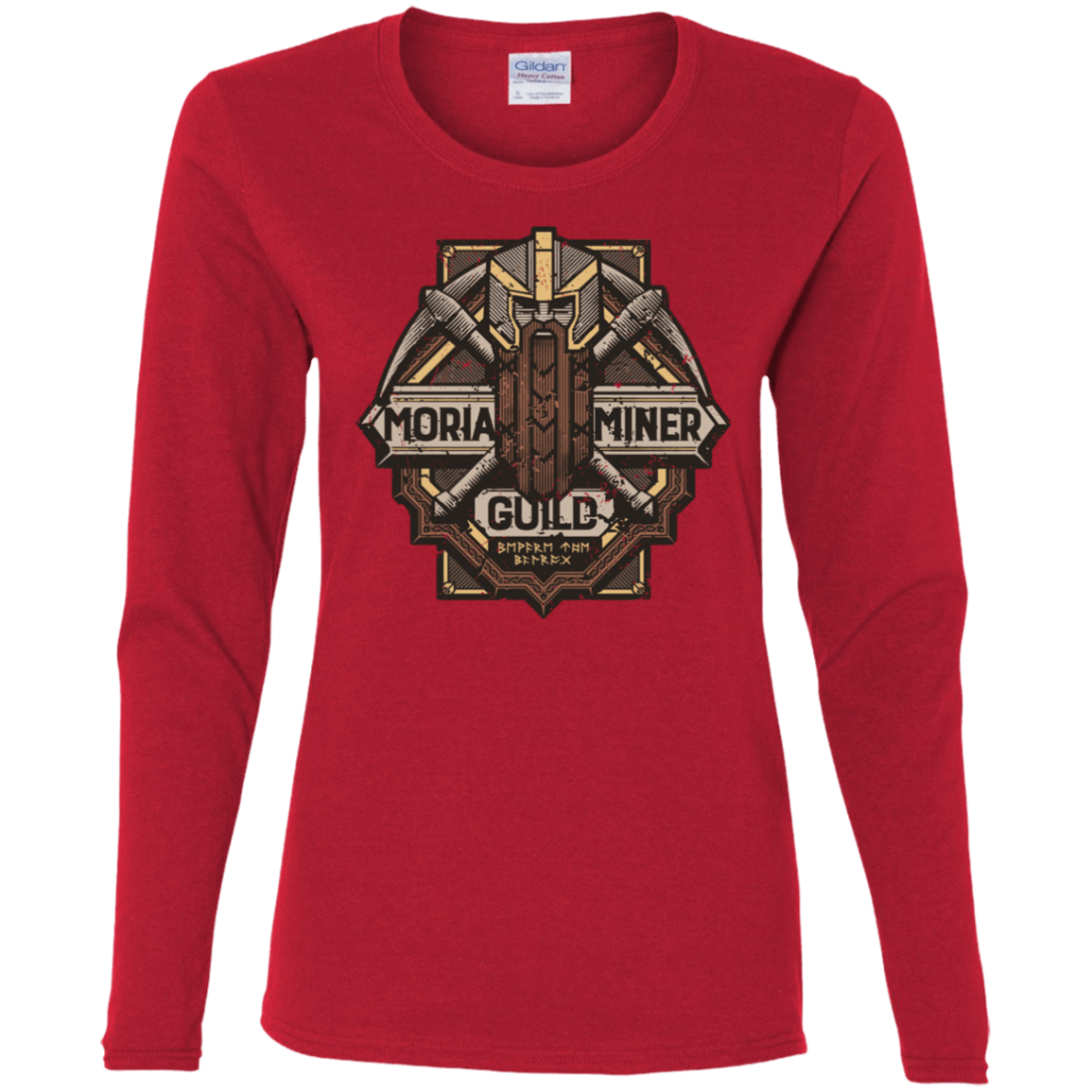 T-Shirts Red / S Moria Miner Guild Women's Long Sleeve T-Shirt