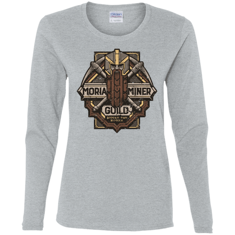 T-Shirts Sport Grey / S Moria Miner Guild Women's Long Sleeve T-Shirt