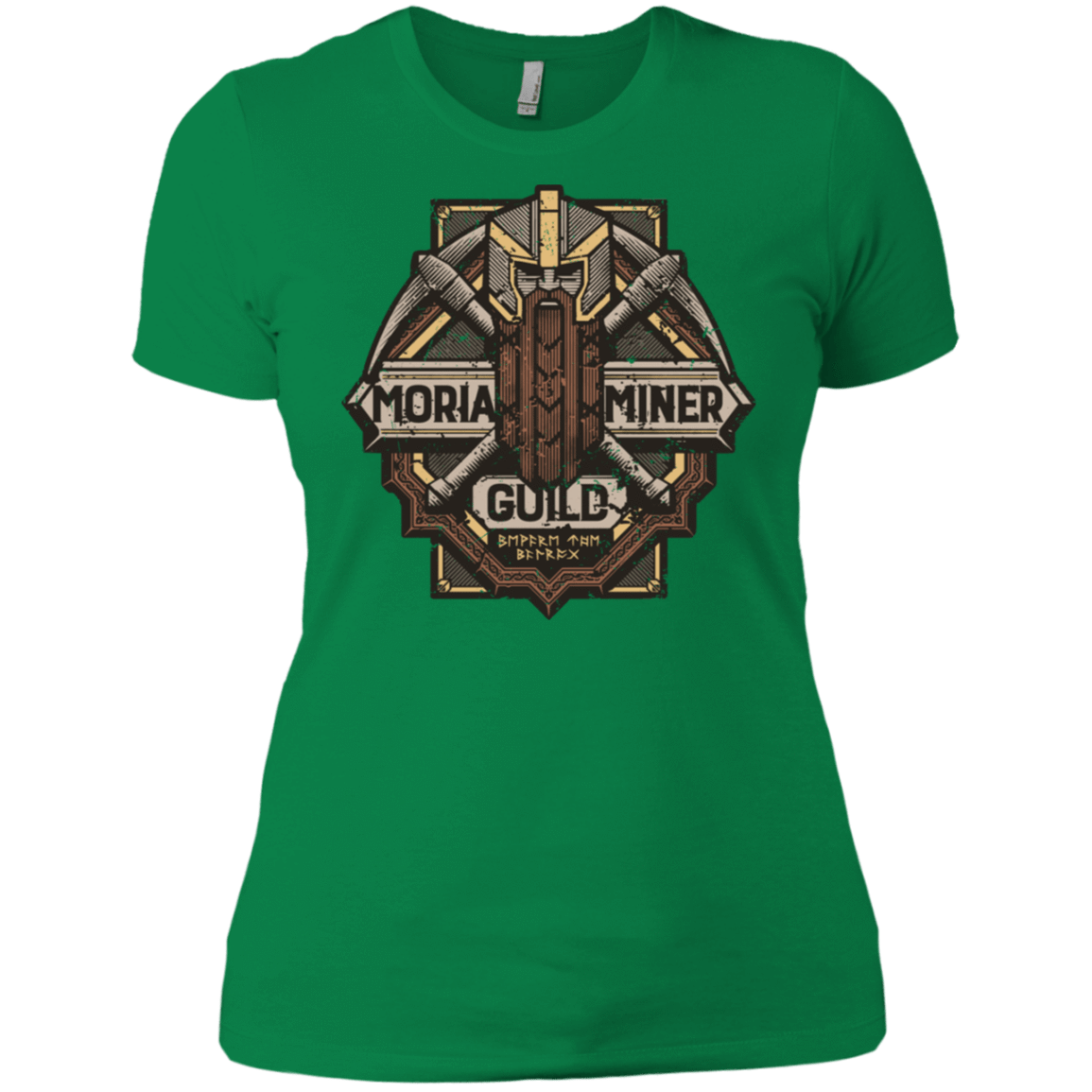 T-Shirts Kelly Green / X-Small Moria Miner Guild Women's Premium T-Shirt