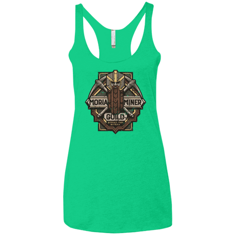 T-Shirts Envy / X-Small Moria Miner Guild Women's Triblend Racerback Tank