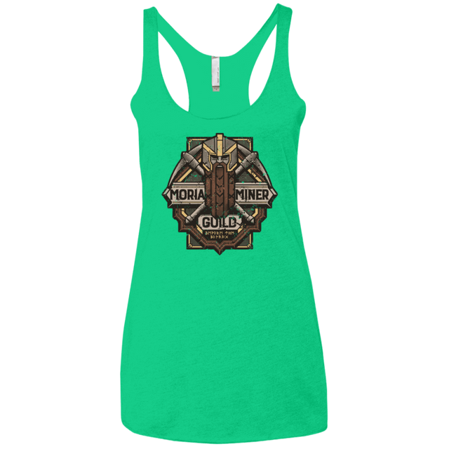 T-Shirts Envy / X-Small Moria Miner Guild Women's Triblend Racerback Tank