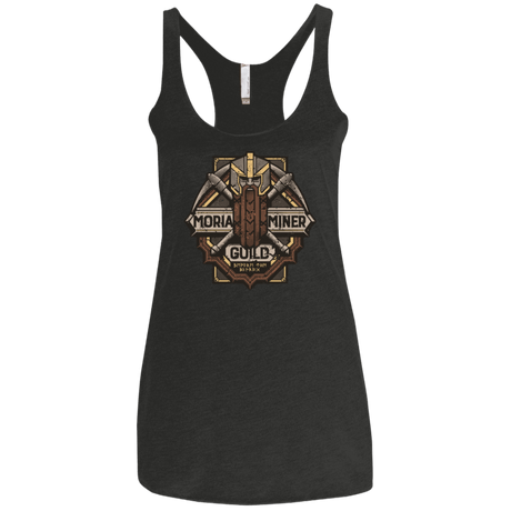 T-Shirts Vintage Black / X-Small Moria Miner Guild Women's Triblend Racerback Tank