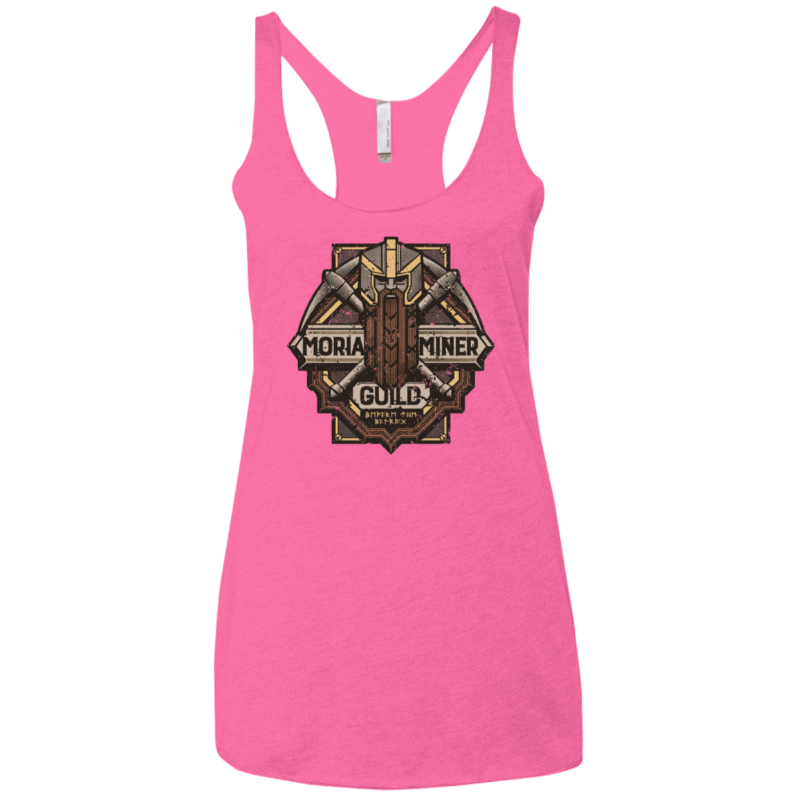 T-Shirts Vintage Pink / X-Small Moria Miner Guild Women's Triblend Racerback Tank