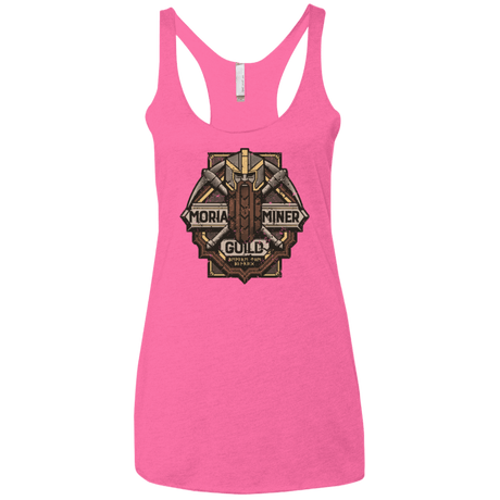 T-Shirts Vintage Pink / X-Small Moria Miner Guild Women's Triblend Racerback Tank