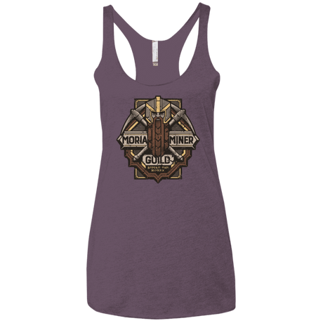 T-Shirts Vintage Purple / X-Small Moria Miner Guild Women's Triblend Racerback Tank
