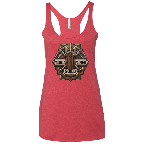 T-Shirts Vintage Red / X-Small Moria Miner Guild Women's Triblend Racerback Tank
