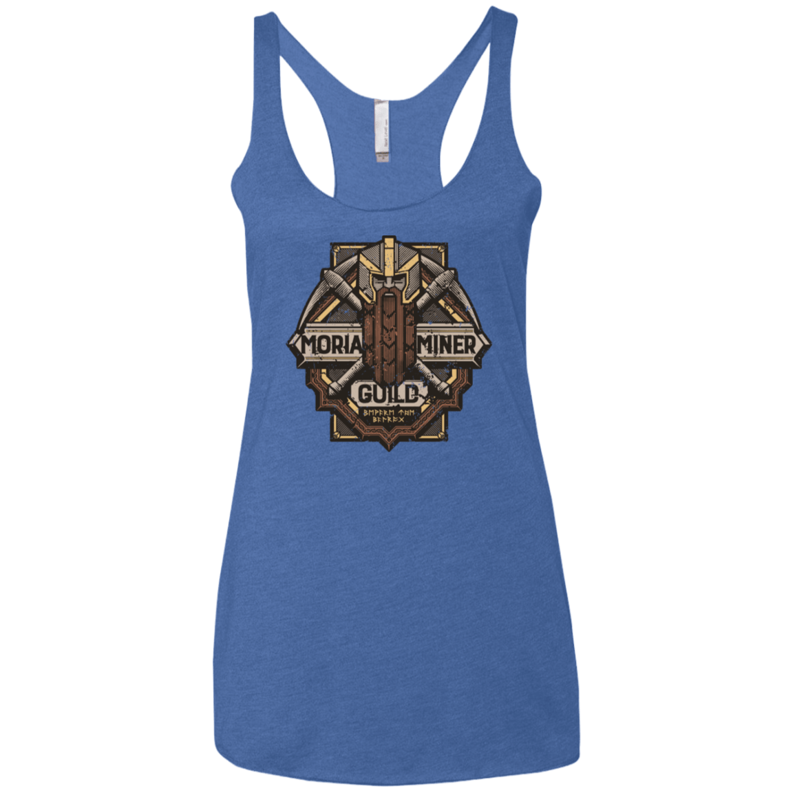 T-Shirts Vintage Royal / X-Small Moria Miner Guild Women's Triblend Racerback Tank