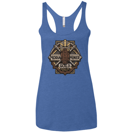 T-Shirts Vintage Royal / X-Small Moria Miner Guild Women's Triblend Racerback Tank