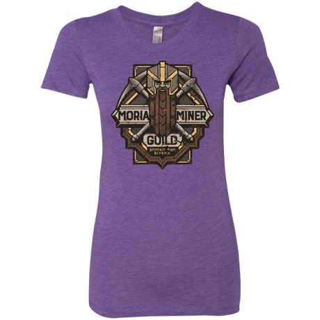 T-Shirts Purple Rush / S Moria Miner Guild Women's Triblend T-Shirt