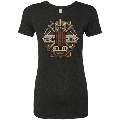 T-Shirts Vintage Black / S Moria Miner Guild Women's Triblend T-Shirt