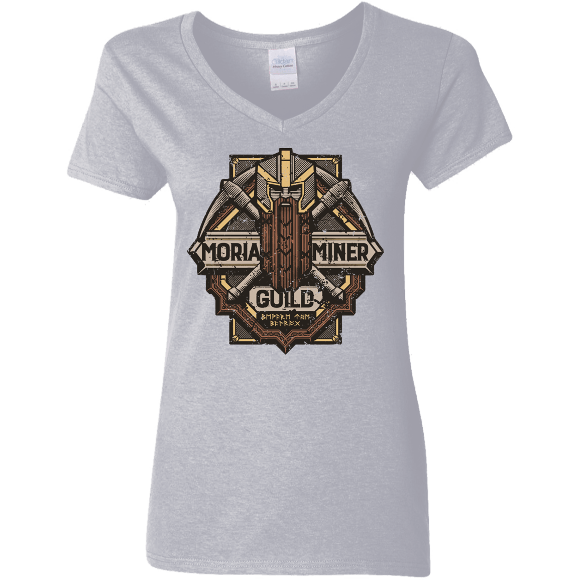 T-Shirts Sport Grey / S Moria Miner Guild Women's V-Neck T-Shirt