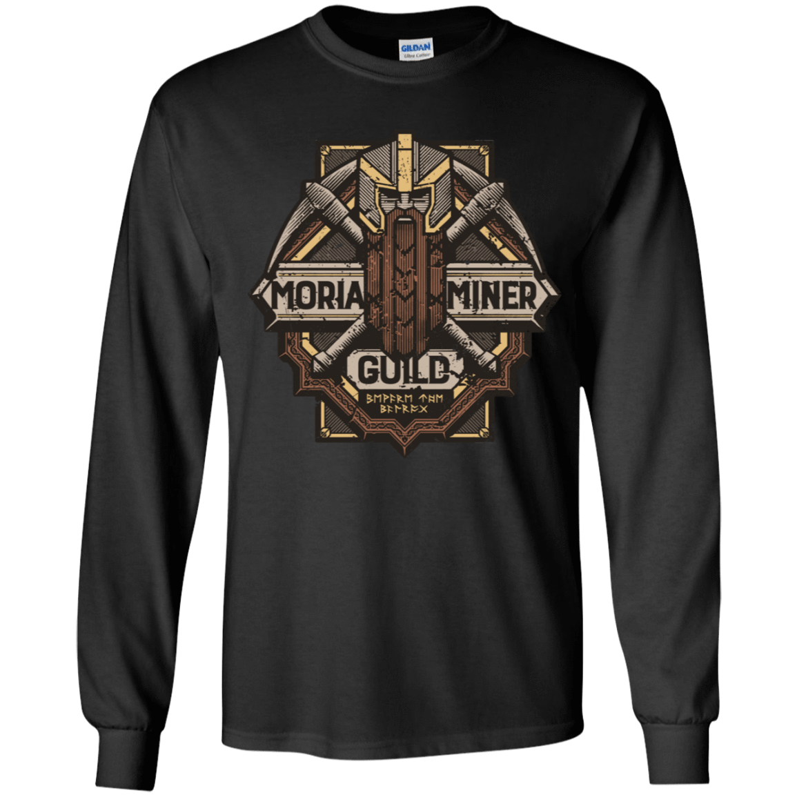T-Shirts Black / YS Moria Miner Guild Youth Long Sleeve T-Shirt