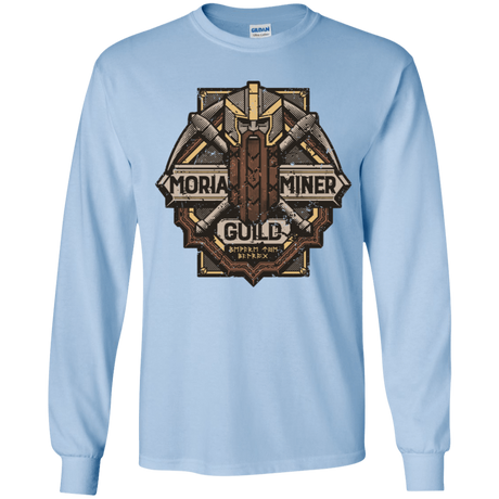 T-Shirts Light Blue / YS Moria Miner Guild Youth Long Sleeve T-Shirt