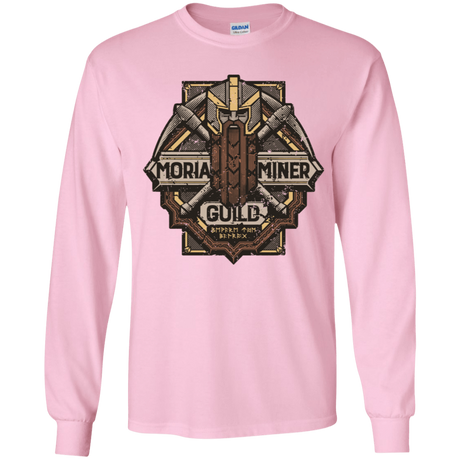 T-Shirts Light Pink / YS Moria Miner Guild Youth Long Sleeve T-Shirt