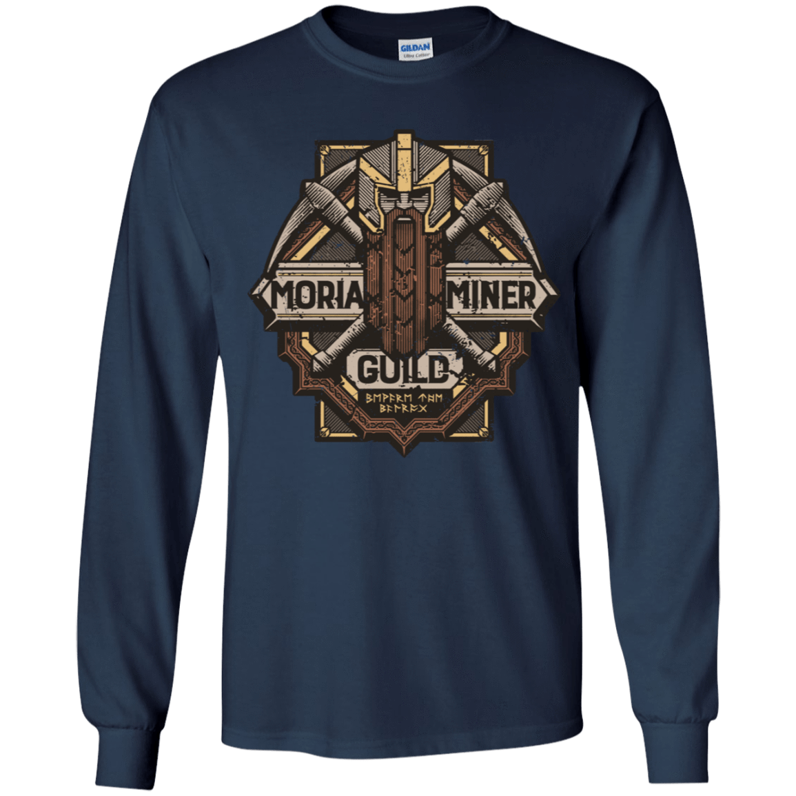 T-Shirts Navy / YS Moria Miner Guild Youth Long Sleeve T-Shirt
