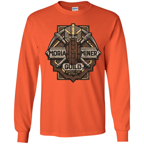 T-Shirts Orange / YS Moria Miner Guild Youth Long Sleeve T-Shirt
