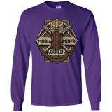 T-Shirts Purple / YS Moria Miner Guild Youth Long Sleeve T-Shirt