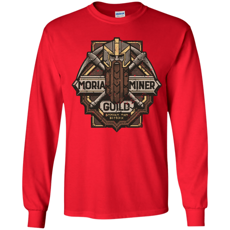 T-Shirts Red / YS Moria Miner Guild Youth Long Sleeve T-Shirt