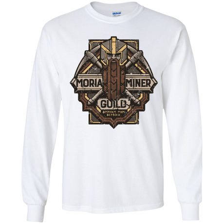 T-Shirts White / YS Moria Miner Guild Youth Long Sleeve T-Shirt