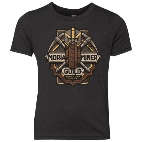 T-Shirts Vintage Black / YXS Moria Miner Guild Youth Triblend T-Shirt