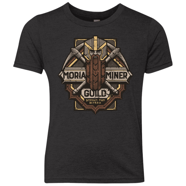 T-Shirts Vintage Black / YXS Moria Miner Guild Youth Triblend T-Shirt