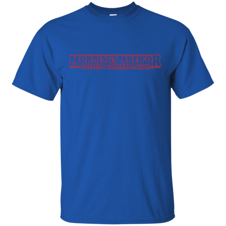 T-Shirts Royal / S Mornings are for Coffee and Contemplation T-Shirt