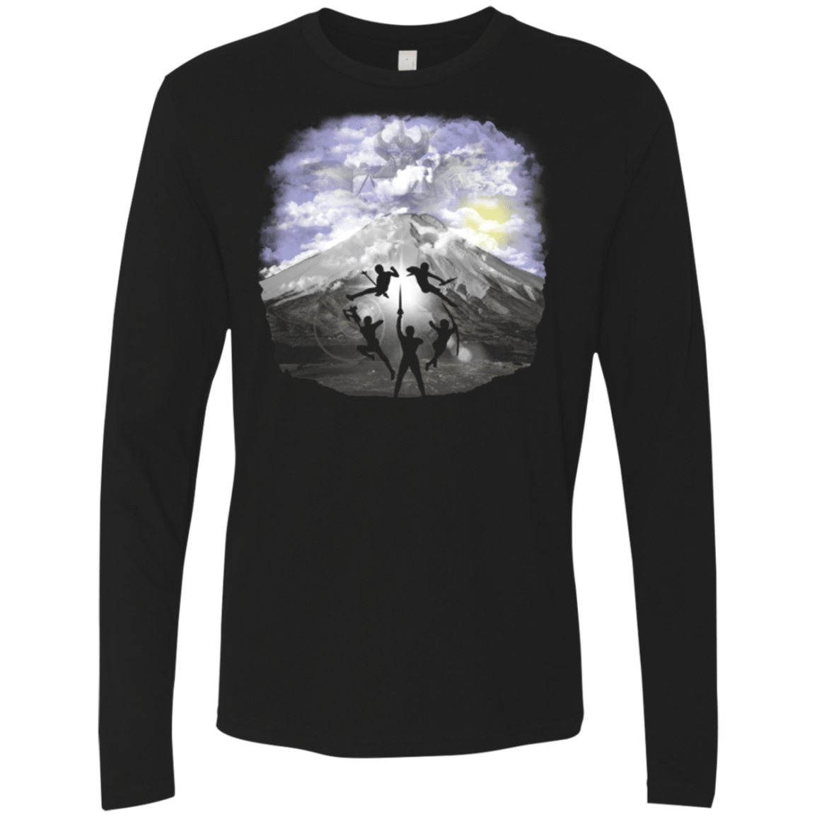 T-Shirts Black / Small Morphin' and Fightin' Men's Premium Long Sleeve