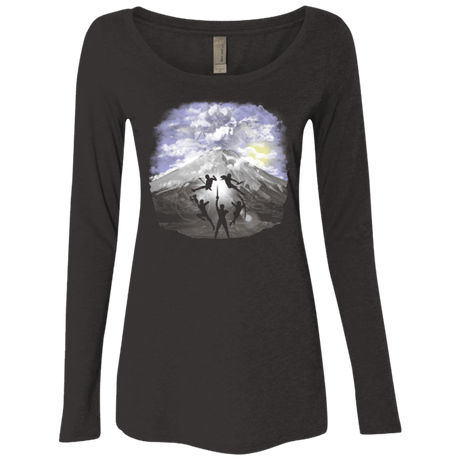 T-Shirts Vintage Black / Small Morphin' and Fightin' Women's Triblend Long Sleeve Shirt