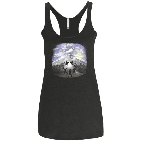 T-Shirts Vintage Black / X-Small Morphin' and Fightin' Women's Triblend Racerback Tank