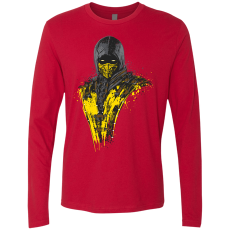 T-Shirts Red / S Mortal Fire Men's Premium Long Sleeve