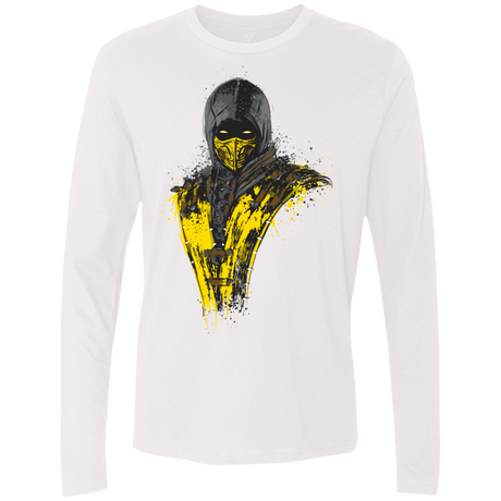 T-Shirts White / S Mortal Fire Men's Premium Long Sleeve