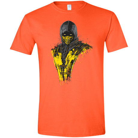 T-Shirts Orange / S Mortal Fire Men's Semi-Fitted Softstyle
