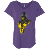 T-Shirts Purple Rush / X-Small Mortal Fire Triblend Dolman Sleeve