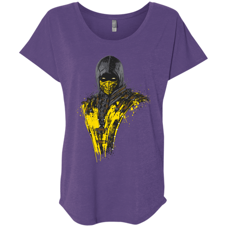 T-Shirts Purple Rush / X-Small Mortal Fire Triblend Dolman Sleeve